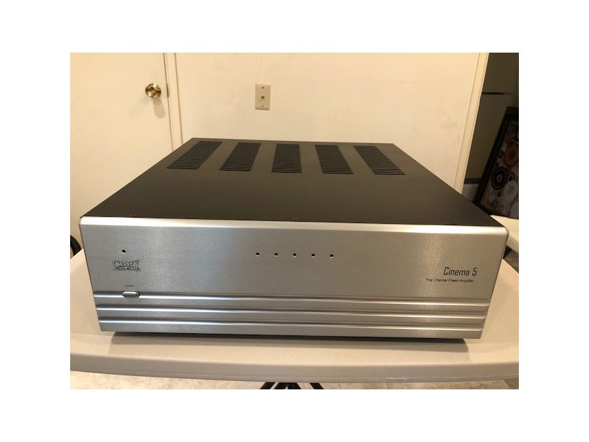 Cary Audio Cinema 5 Channel Amplifier Silver