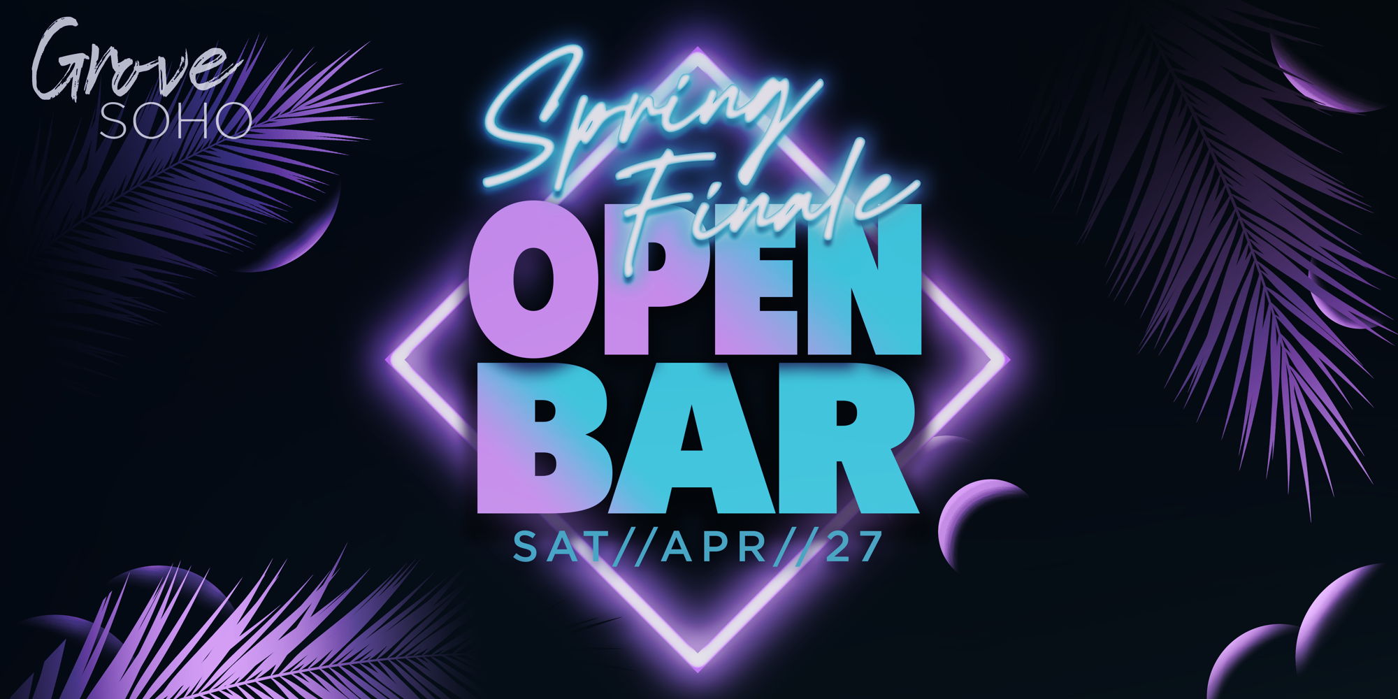 Spring Finale Open Bar promotional image