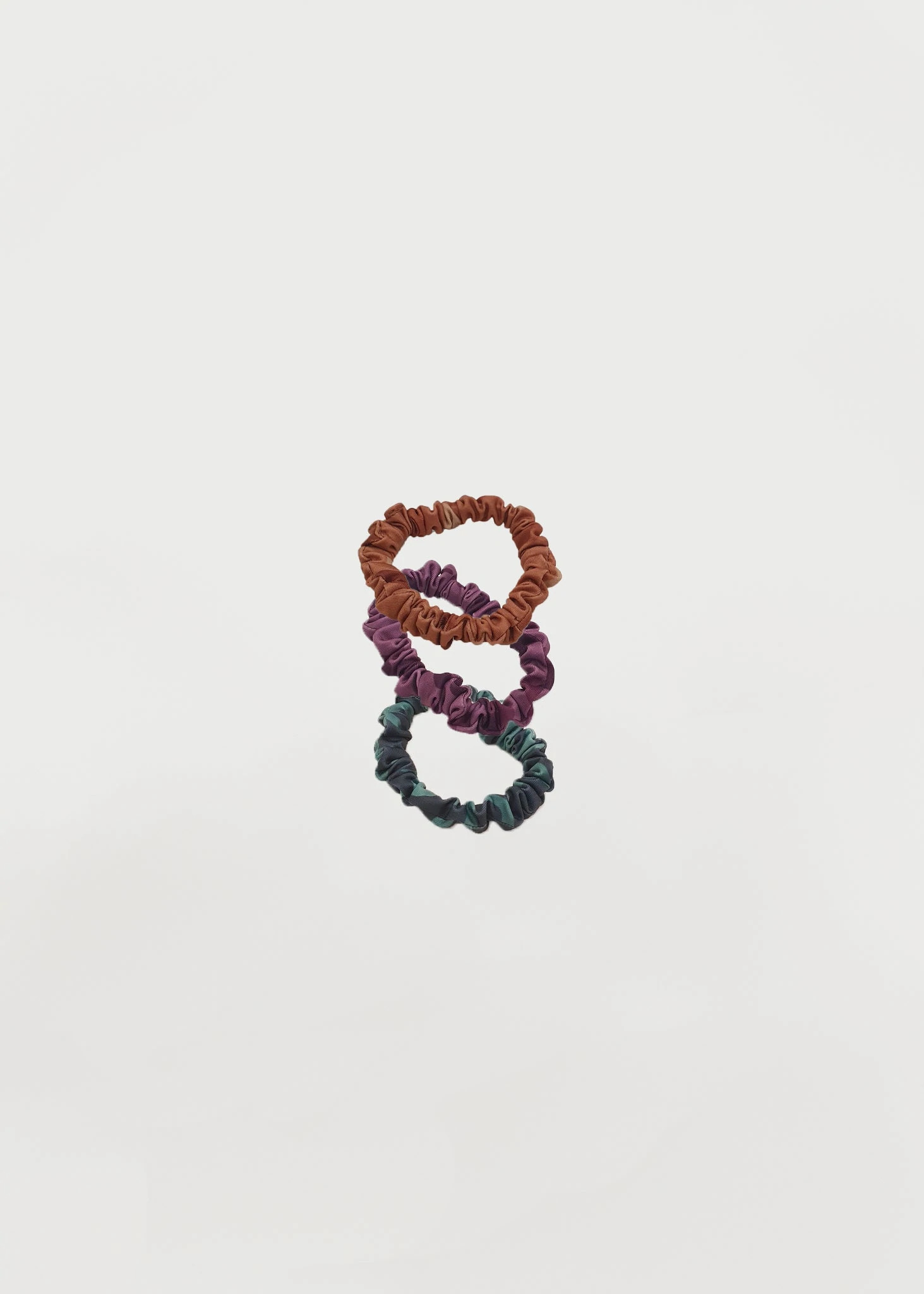  These scrunchies are made of leftover fabric and fabric straps by SHIO and Valentina Vasilatou 