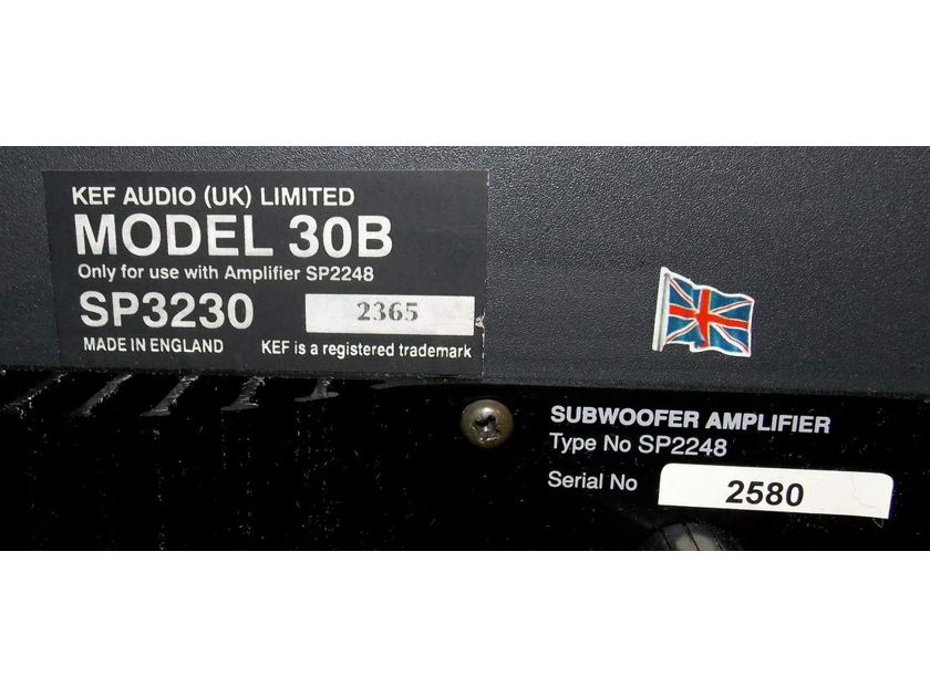 KEF 30b  powered subwoofer acoustic suspension sealed