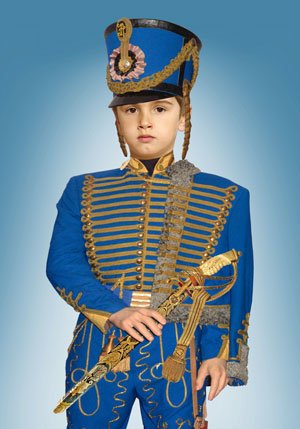 Фотошоп PSD исходник для монтажа - мальчик - гардемарин