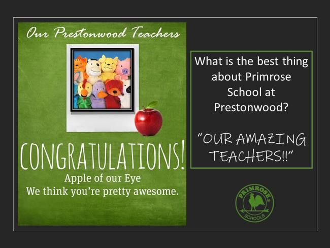 dedicated teachers primrose prestonwood schools september apples of the eye