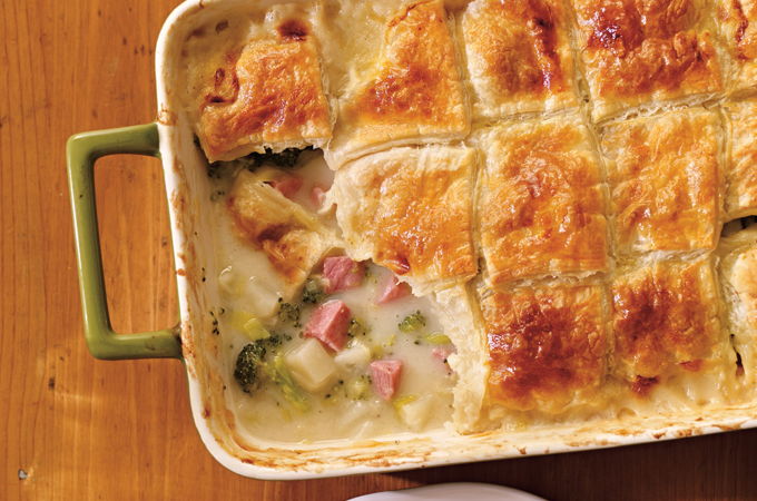 <i>Pot pie</i> au jambon