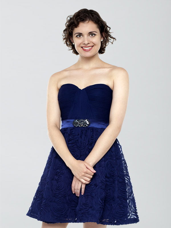 Dark blue dress