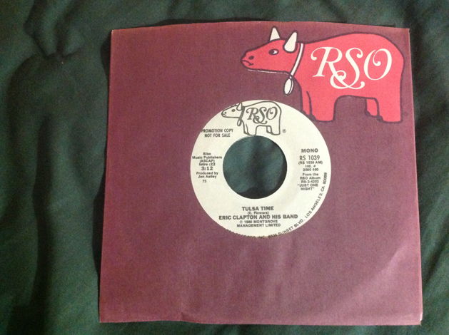 Eric Clapton - Tulsa Time RSO Records Promo 45 Single  ...