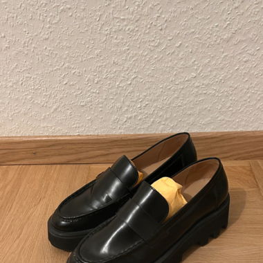 Leather loafers