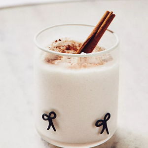 Icon Juice Glass - Black Bow