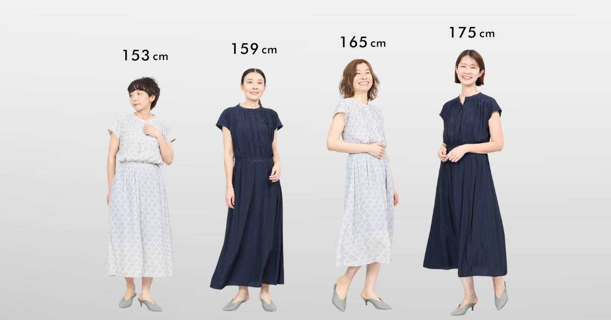 新品未使用　デシンギャザーワンピース デシンギャザーワンピース - SOÉJU online store｜上質な大人の