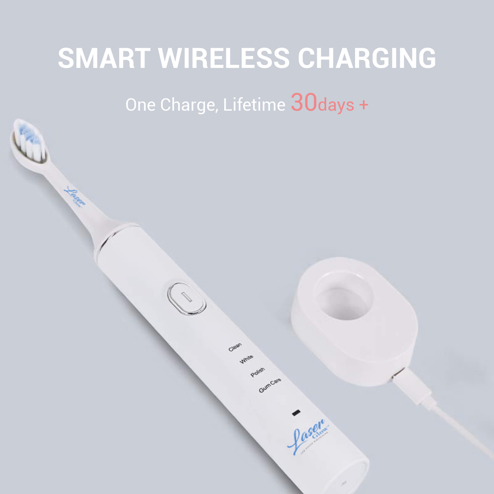 laserglow sonic LED electric toothbrush