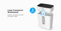 Large Transparent Wastebasket 4 gallons wastebasket can hold 210 sheets of paper