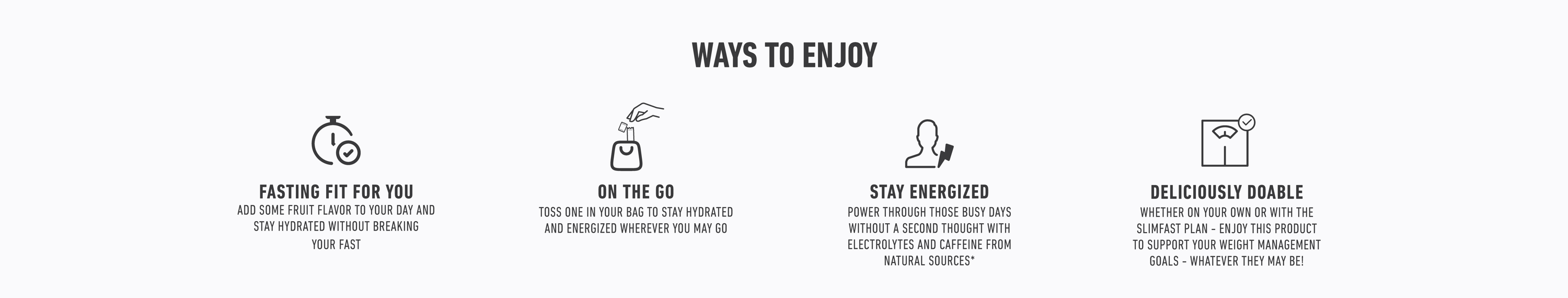 Ways to enjoy: fasting fit for you, on the go, stay energized, deliciously doable