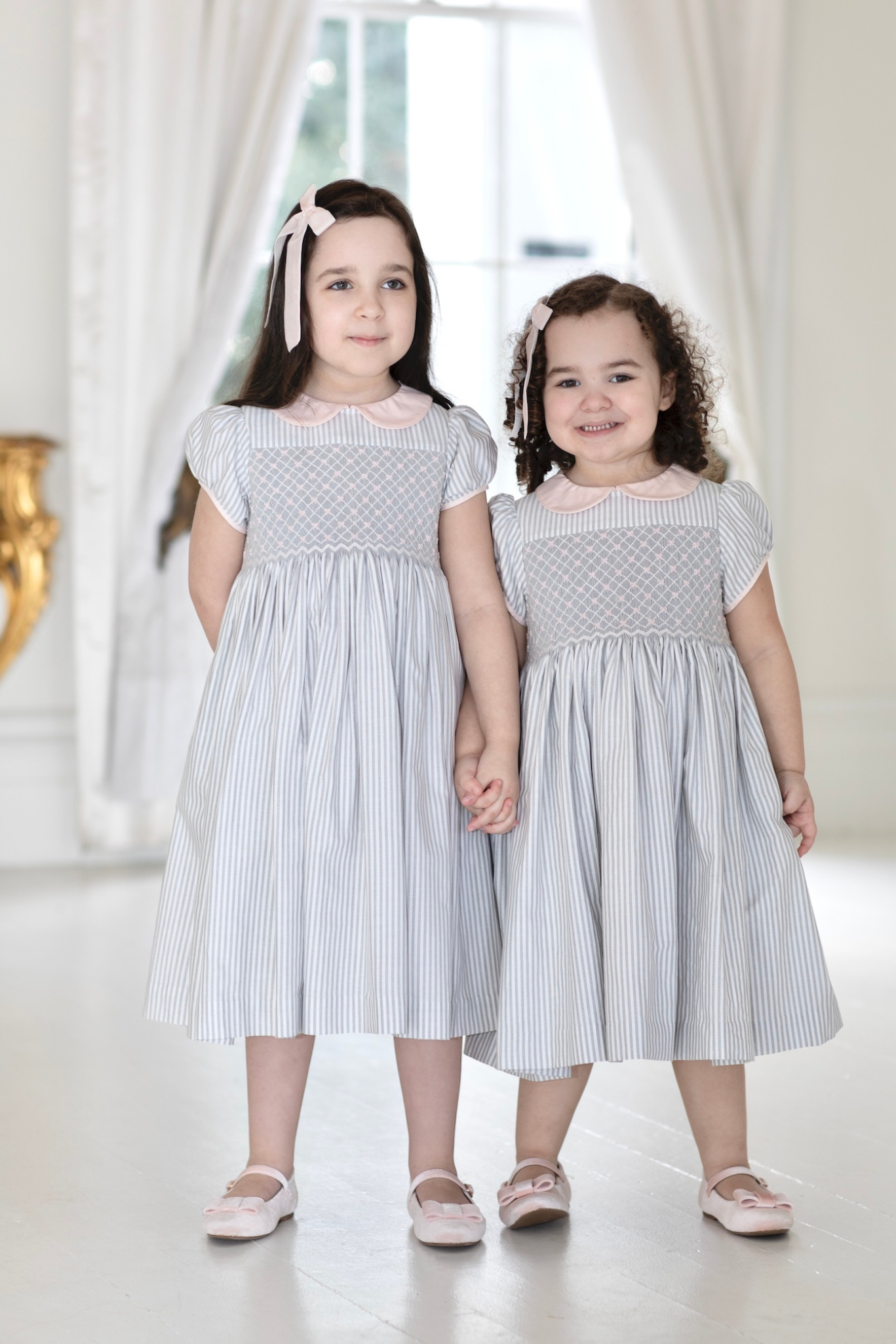 Matching sister smocked dress