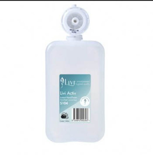 Livi Instant Hand Sanitiser Alcohol Free 6 X 1L
