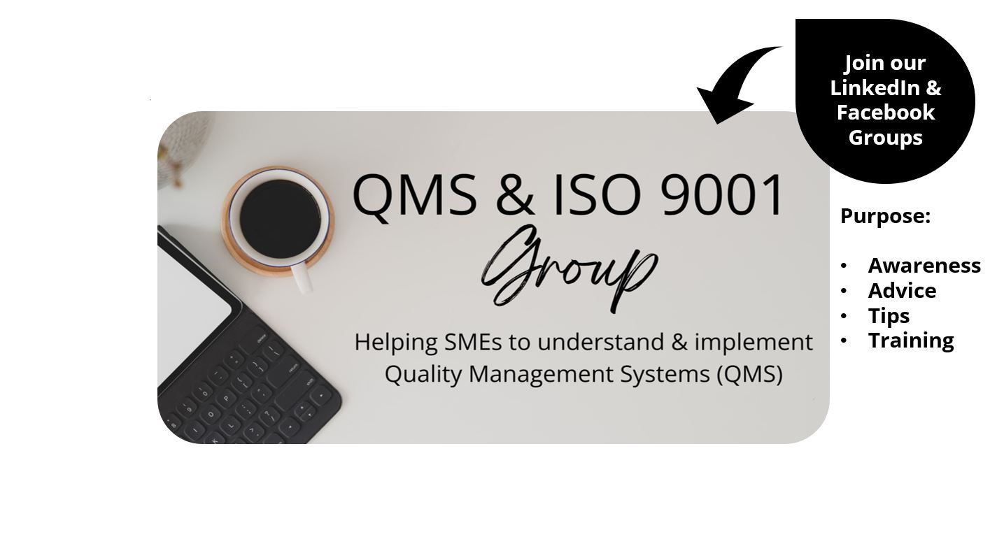 Join our QMS & ISO 9001 Groups in LinkedIn & Facebook's Image
