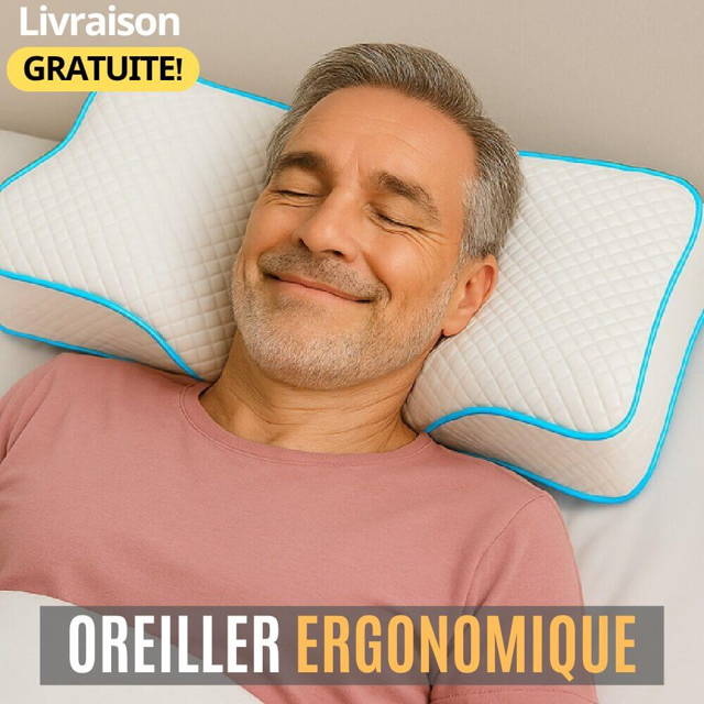 Oreiller Orthopédique, oreiller arthrose cervicale, Oreiller Ergonomique