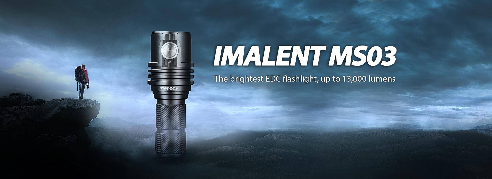 imalent ms03 brightest edc flashlight