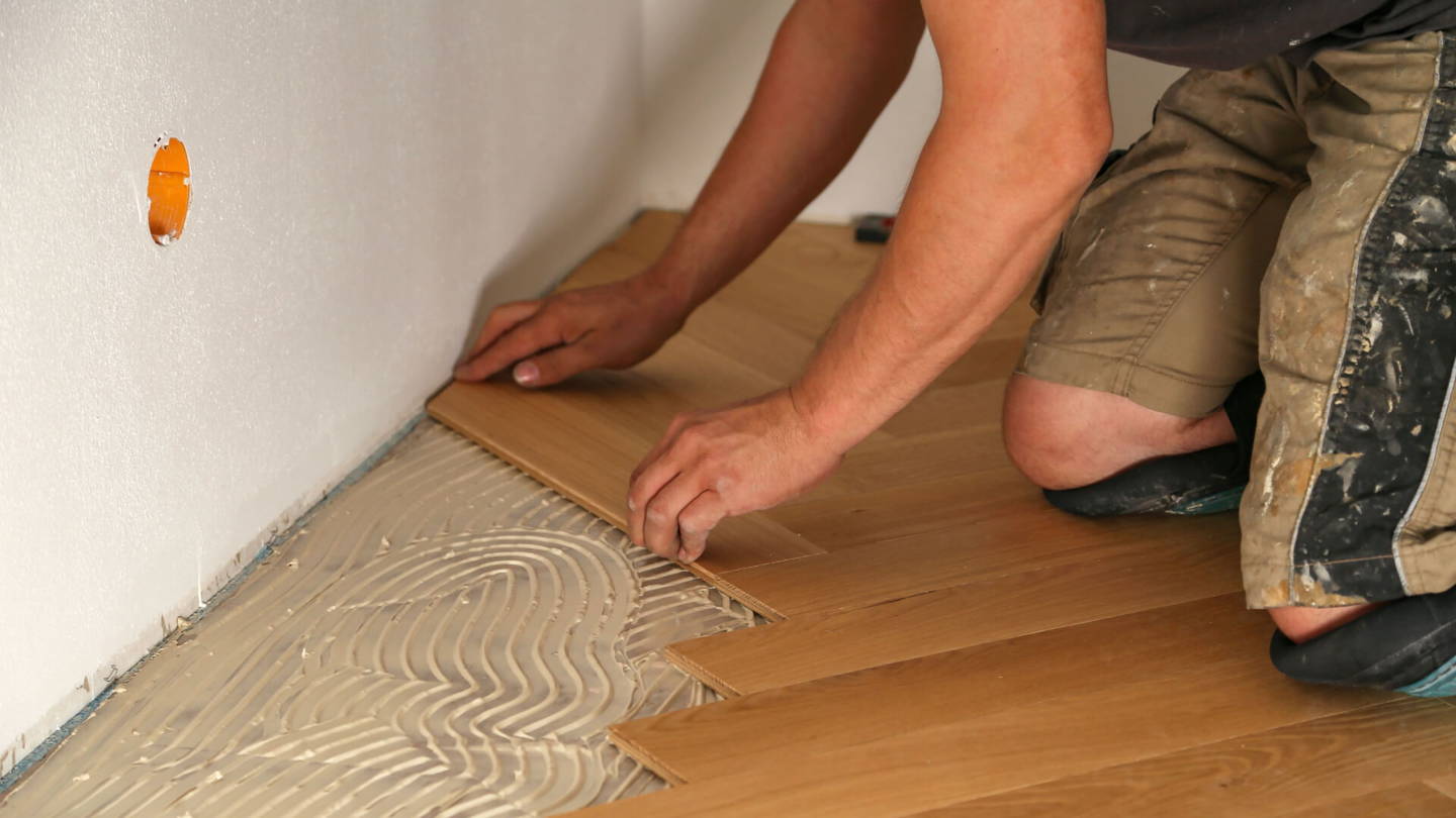 Laying pattern for wooden floor