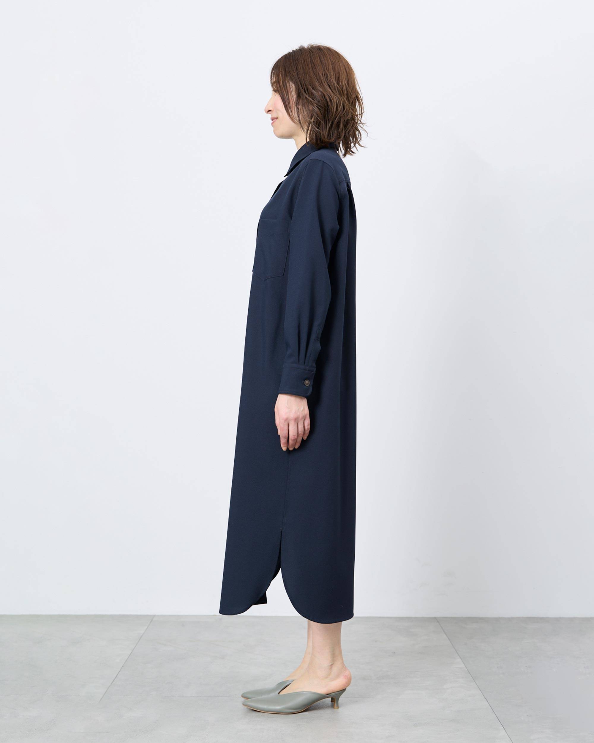 soeju ソフトオックスシャツ ネイビー M