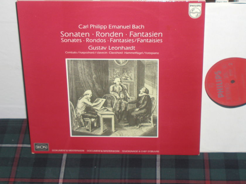 Leonhardt - C.P.E.Bach Sonatas/Rondos Philips Import Pressing 6500