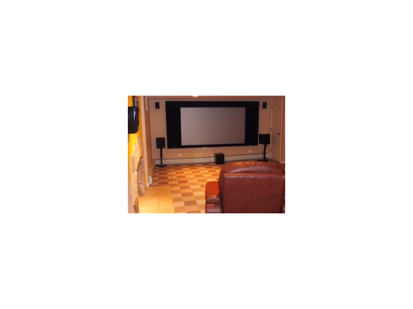 Home Theater, Projector Lens, Screen, Speaker Theater seating