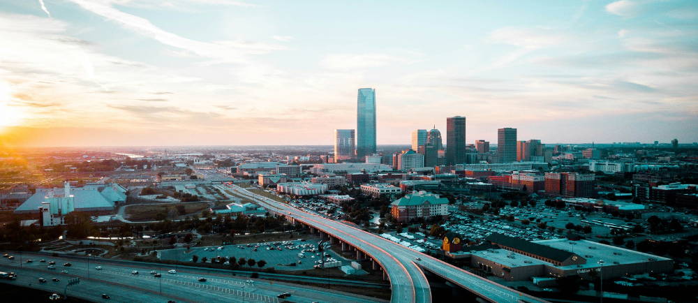 Oklahoma Skyline at dusk