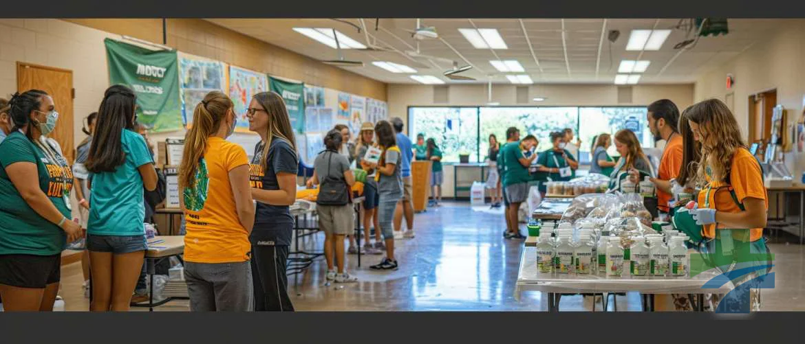 Community event on sustainability in healthcare with active participation.