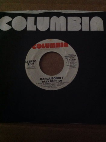 Karla Bonoff - Baby Don't Go Columbia Records Promo 45 ...