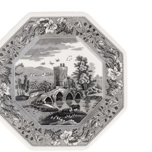 Spode Heritage Octagonal Plate 9.5 Inch, Lucano