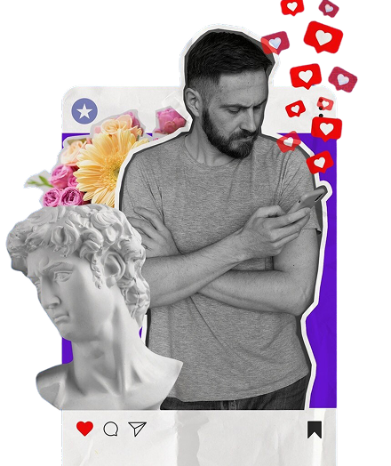Person with smartphone