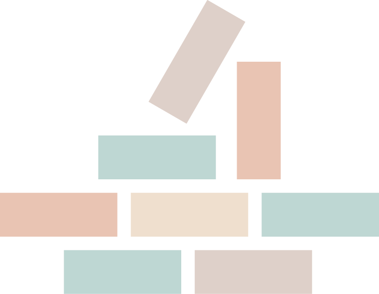 bricklettes white building blocks logo