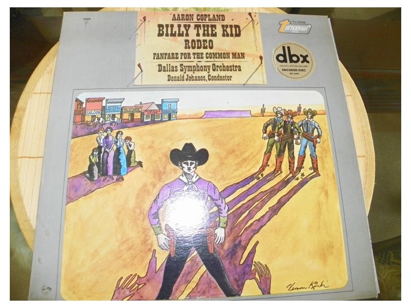 AARON COPELAND/DALLAS SYM. ORCH. - BILLY THE KID RODEO dbx ENCODED AUDIOPHILE NM
