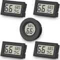 5 mini hydrogmeters and thermometers