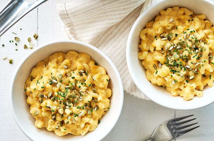 Macaroni au fromage à la courge
