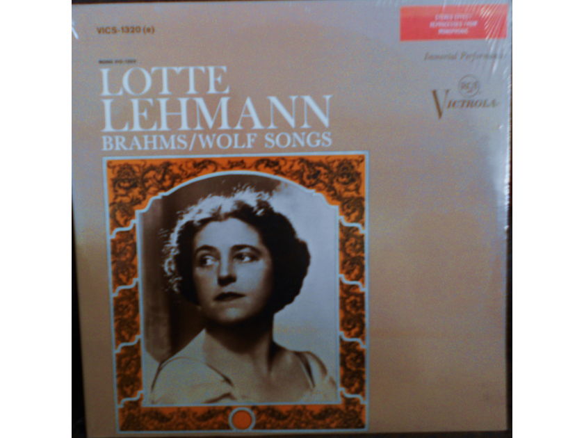LOTTE LEHMANN (FACTORY SEALED CLASSICAL LP) - BRAHMS & WOLF SONGS  RCA VICS 1320(e)