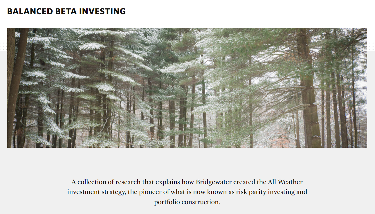Bridgewater Associates product / service