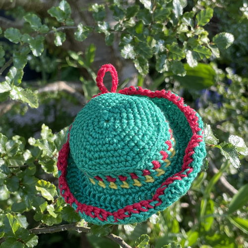 Muster: gehäkelter Sommerhut Diny.