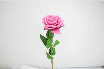 Fuchsia Dream Real Touch Rose - Realistic Artificial Flowers - Image 2
