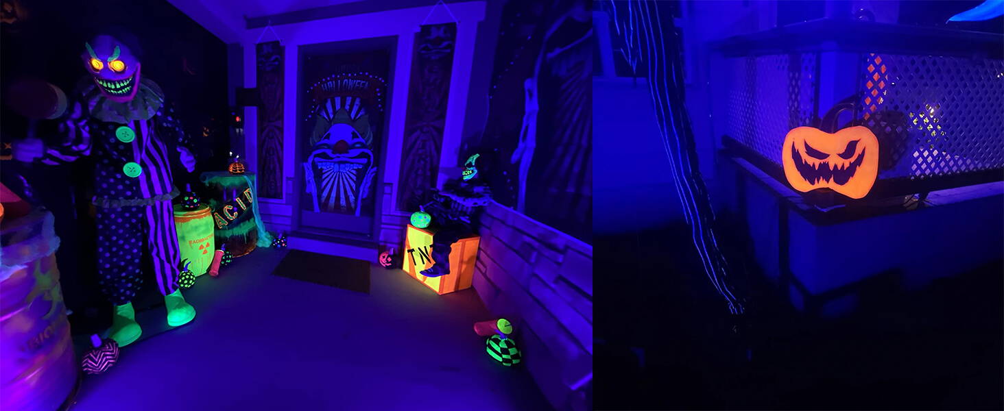 black lights for glow party