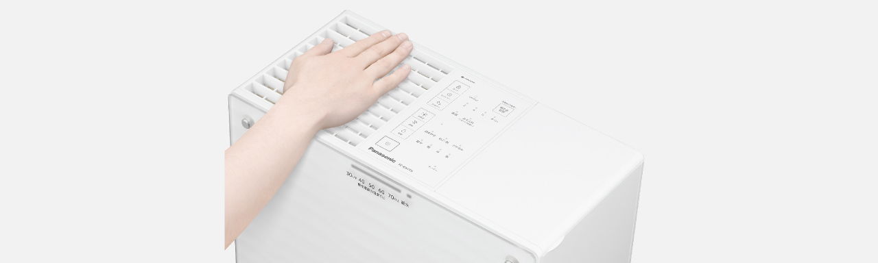 レンタル] パナソニック ヒーターレス気化式加湿器 ナノイー搭載