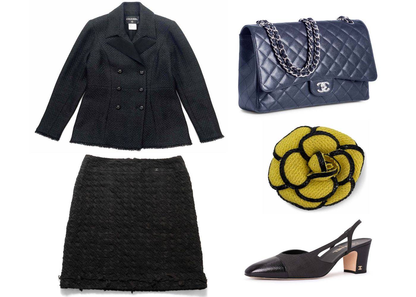 Chanel Items Representing Slow Fashion in a Capsule Wardrobe by CODOGIRL