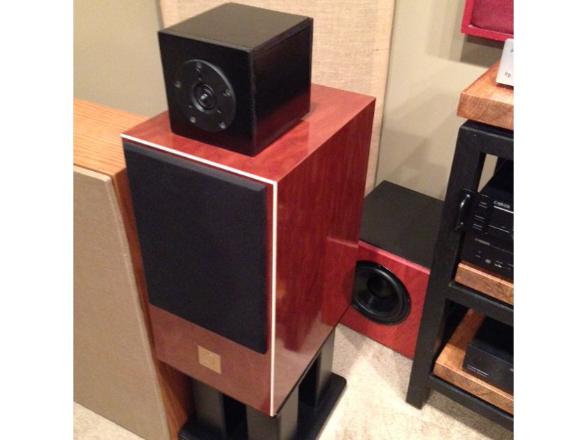 Omega Speaker Systems Aperiodic 8 (Hempcone driver version) with Skylan Stands
