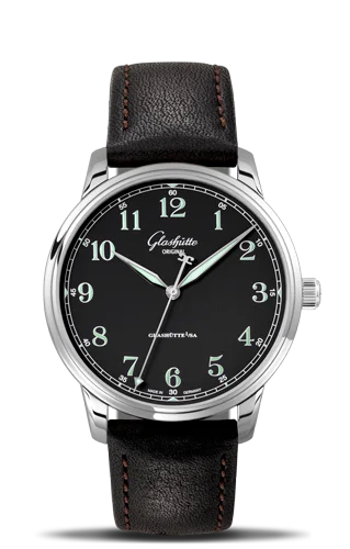Senator Excellence Stainless Steel / Black / Calf / Pin