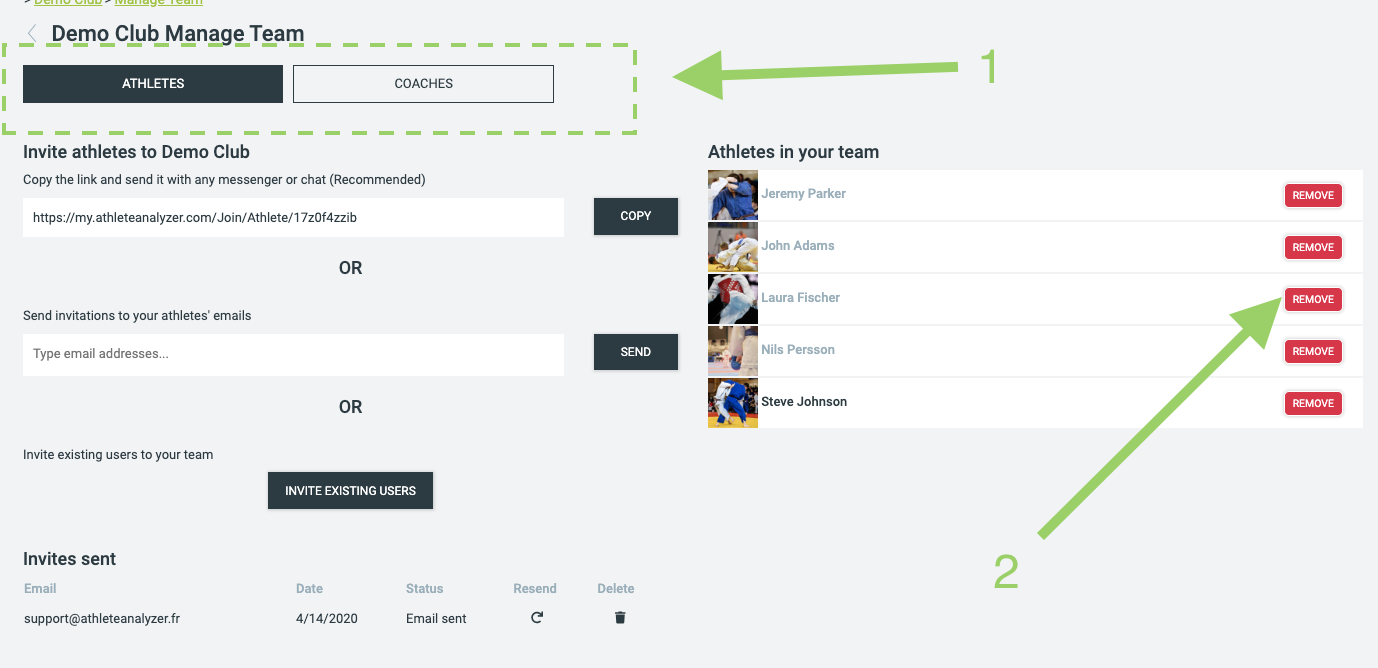 Remove users from your Team