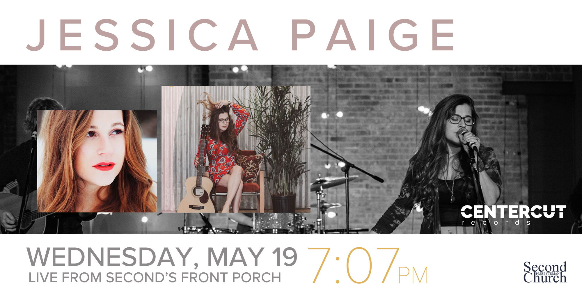 Jessica Paige - 7:07 Front Porch Concert at Second Presbyterian Church promotional image