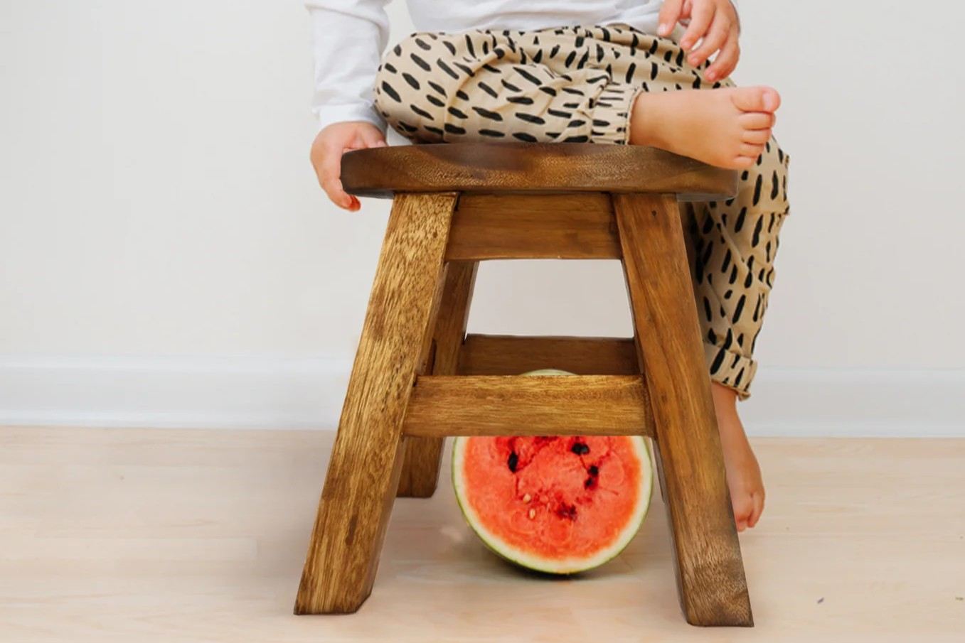 Children's Wooden Stool Chicken Themed Chair Toddlers Step sitting Stool - Image 5