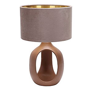 Lámpara de Mesa Cerámica Bronce | Freund