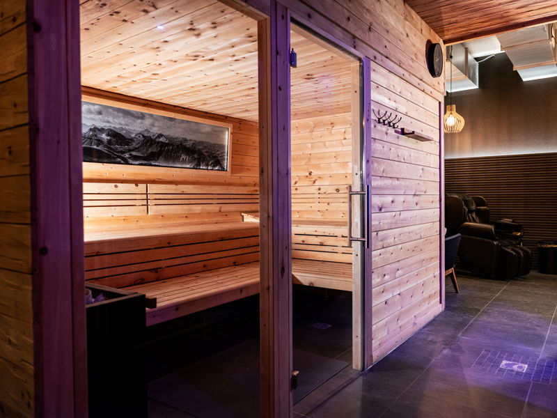 Wellness in unserer Sauna nach dem Training
