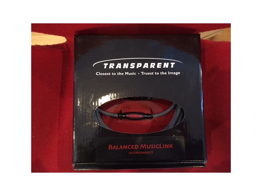 Transparent Audio Balanced MusicLink 20' New In Box - MM2