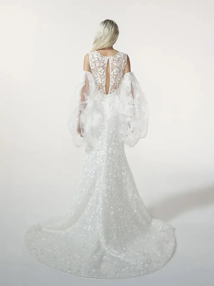 partie arrière robe de mariée LUMINOSA