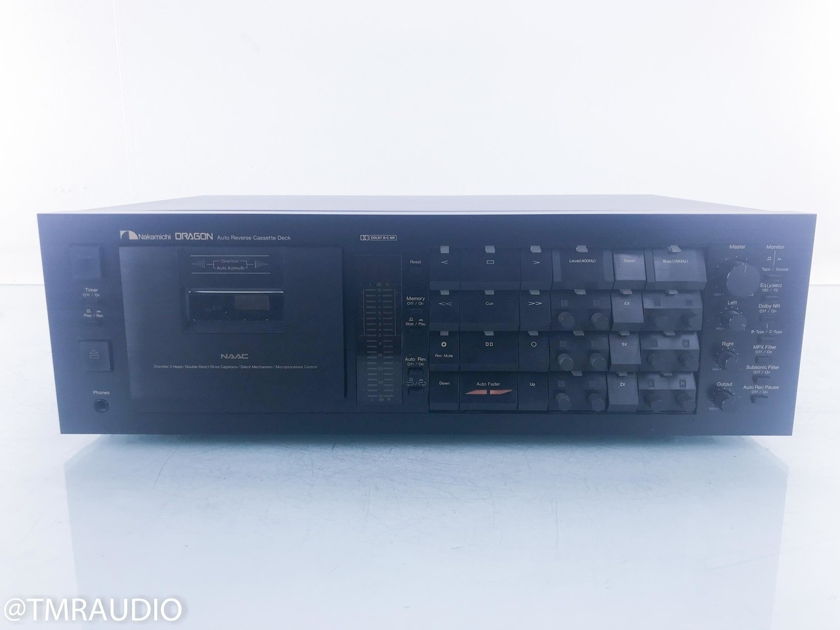 Nakamichi Dragon Vintage Cassette Deck Tape Recorder; AS-IS (Doesn't Play Tapes) (15909)